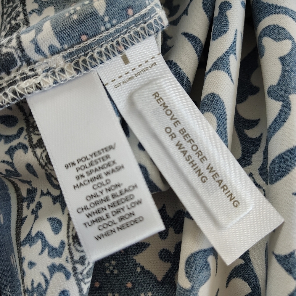 Ann Taylor Loft Floral Mosaic Shirt dress SP - Picture 12 of 12